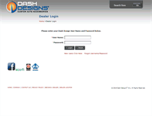 Tablet Screenshot of dealers.dashdesigns.com